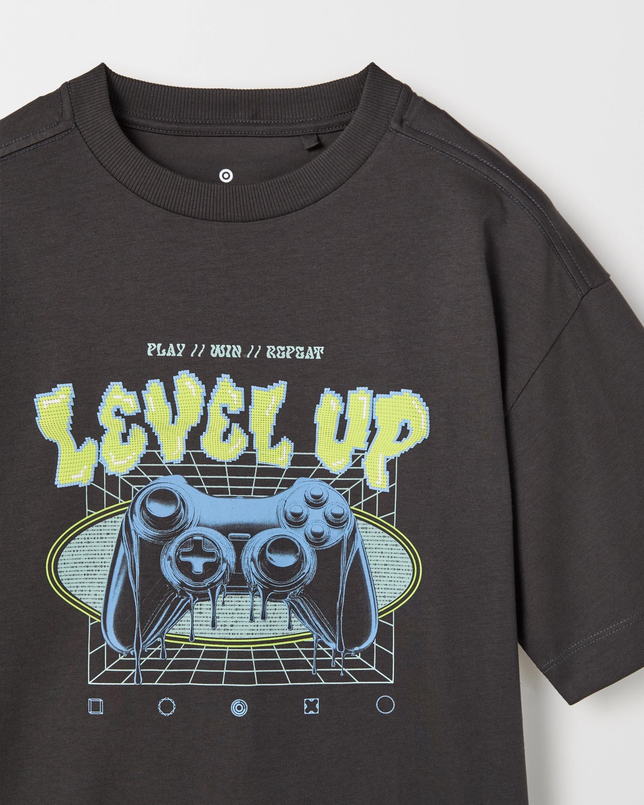 Australian Cotton Graphic Print T-Shirt - Gamer Phantom 2 of 2