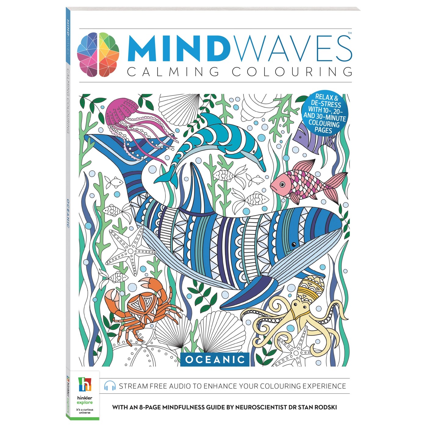 mindwaves calming coloring kit, Five Below