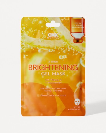 OXX Beauty 2 Steps Brightening Gel Mask - Vitamin C and Niacinamide