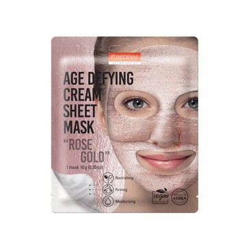 Purederm Age Defying Cream Sheet Mask 10g - Rose Gold