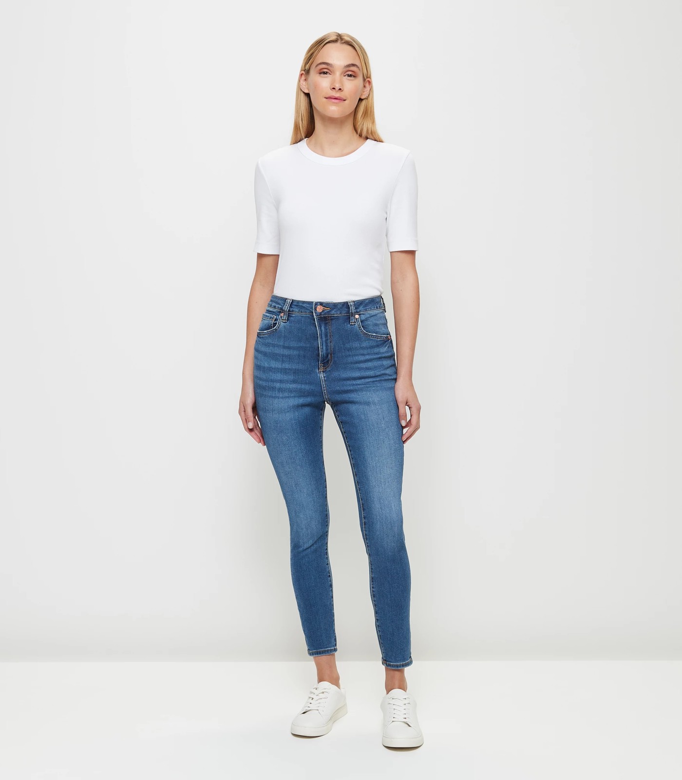Sophie Skinny High Rise Crop Length Denim Jeans | Target Australia