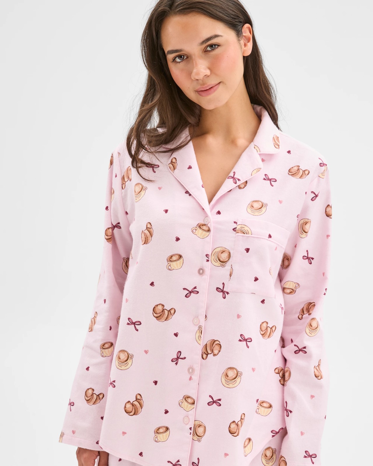Australian Cotton Flannelette Pyjama Set - Croissant 2 of 6