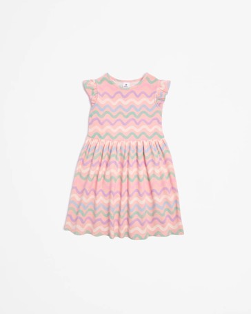 Australian Cotton Rib Frill Dress