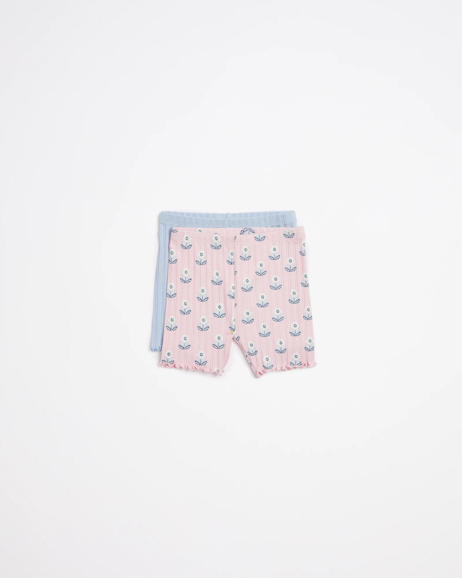 Baby Organic Cotton Bike Shorts 2 Pack