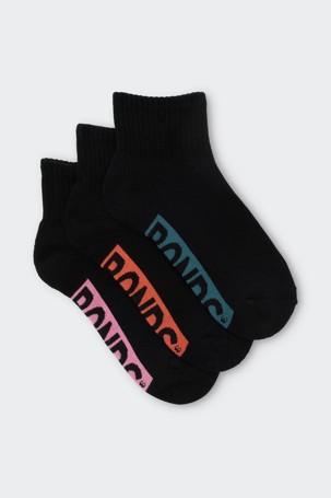 Bonds 3 Pack Logo Quarter Crew Socks