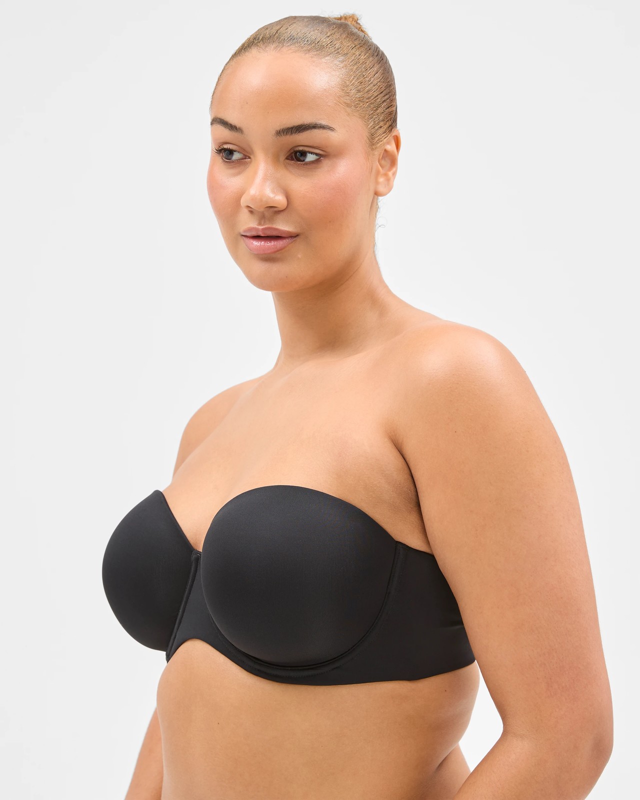Full Figure Strapless Bra - Black 3 of 4