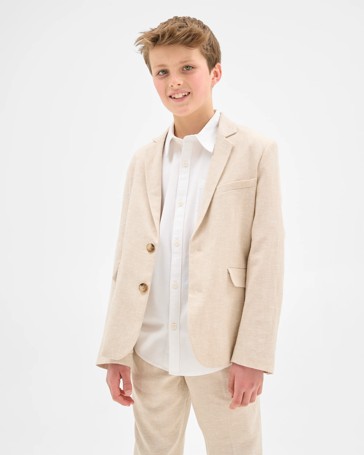 European Linen Blend Suiting Jacket