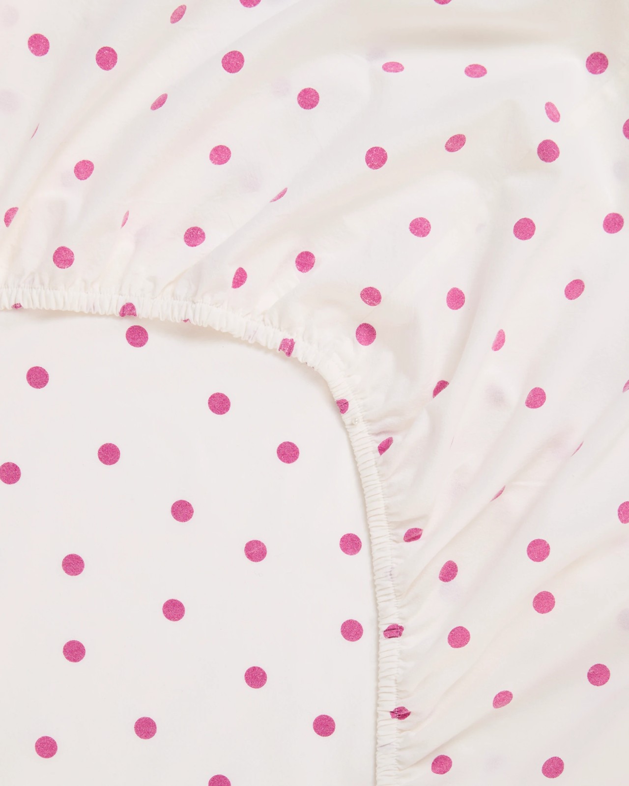 Arlo Polka Dot Stonewash Cotton Fitted Sheet 5 of 5