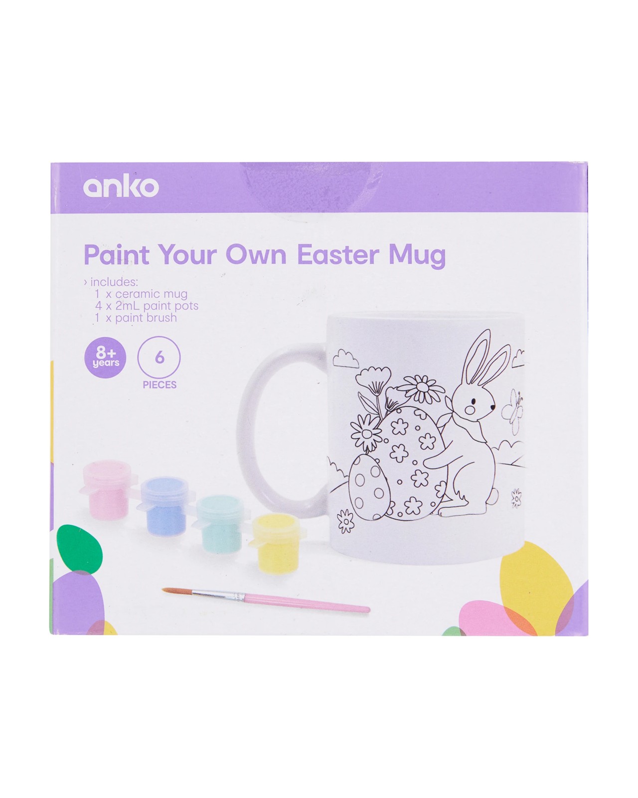 Anko 6 Piece Paint Your Own Easter Mug 5 of 5