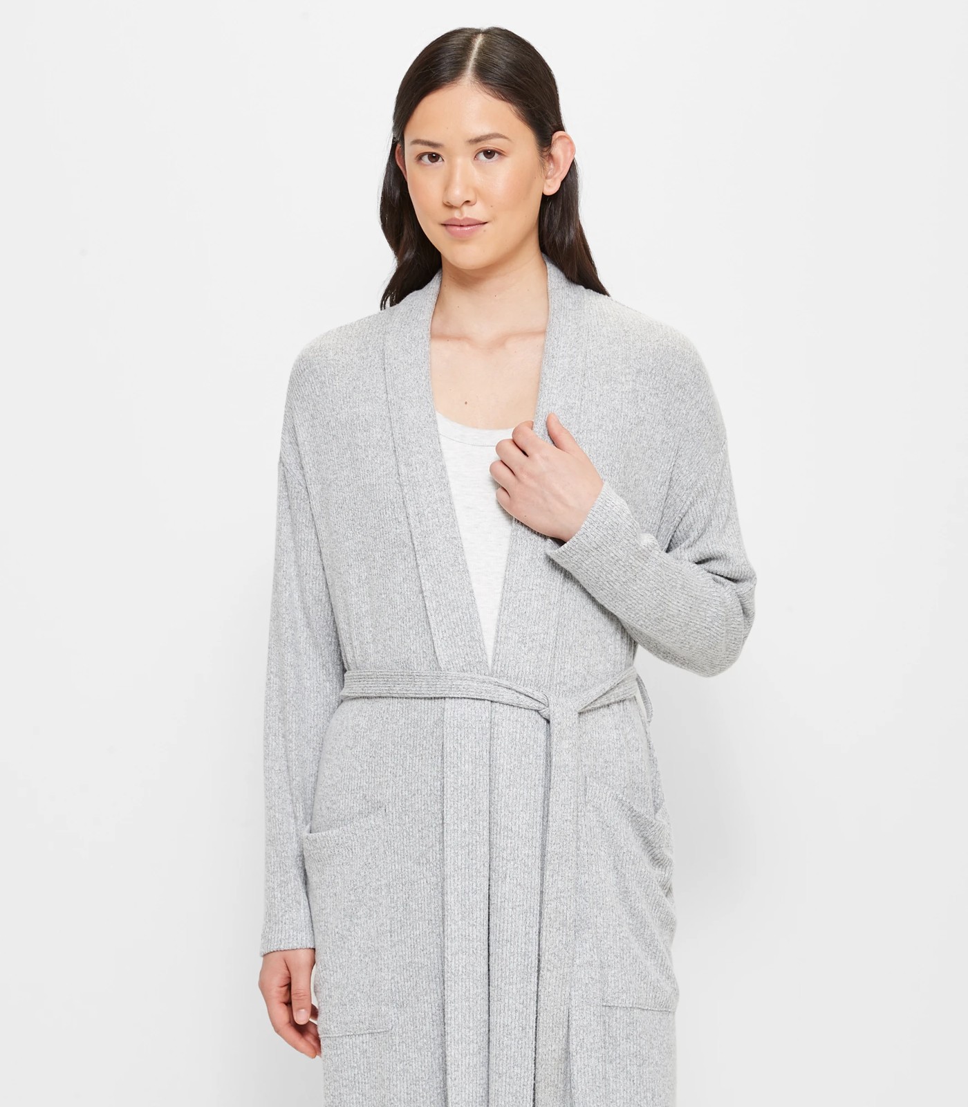 Grey dressing gown on sale topshop