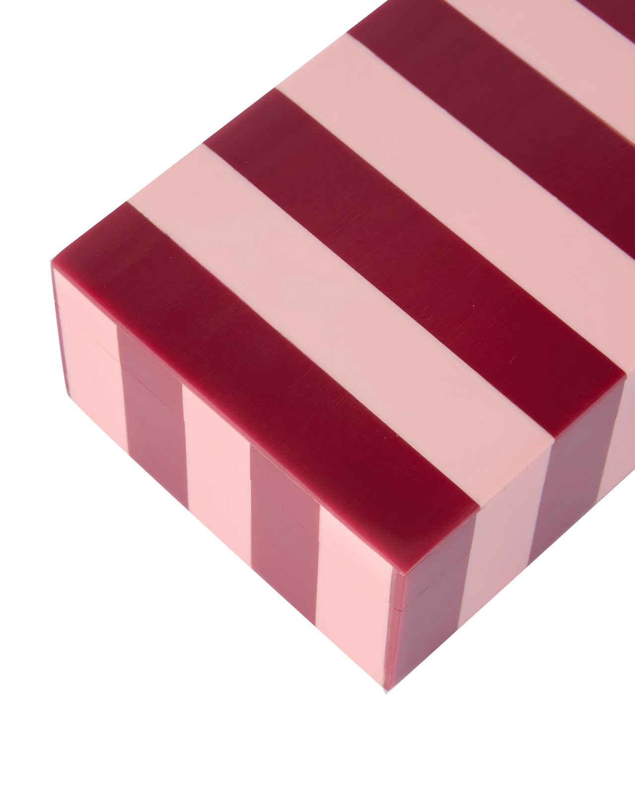 Anko Pink and Berry Stripe Decor Box 5 of 6