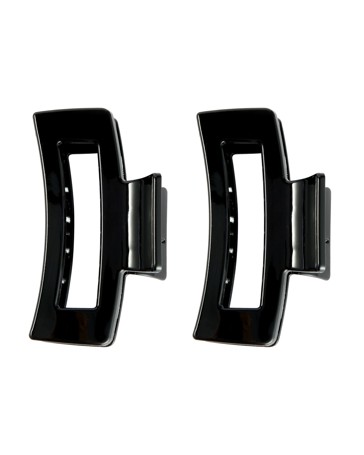 2 Piece Claw Clips, Black - OXX Haircare