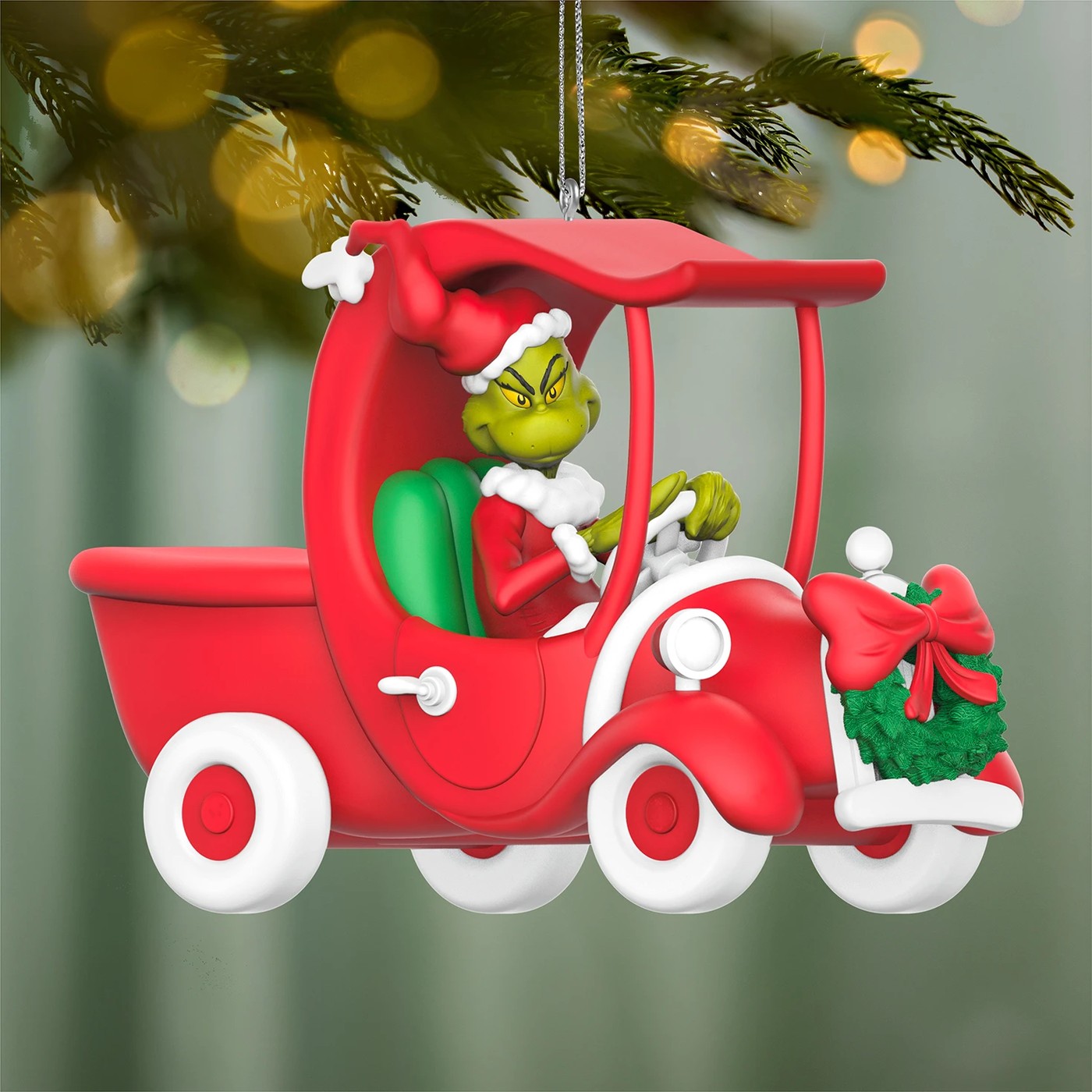Hallmark Keepsake A Grinchy Sleigh On The Way Dr. Seuss's How The Grinch Stole Christmas! Christmas Tree Ornament 2 of 6
