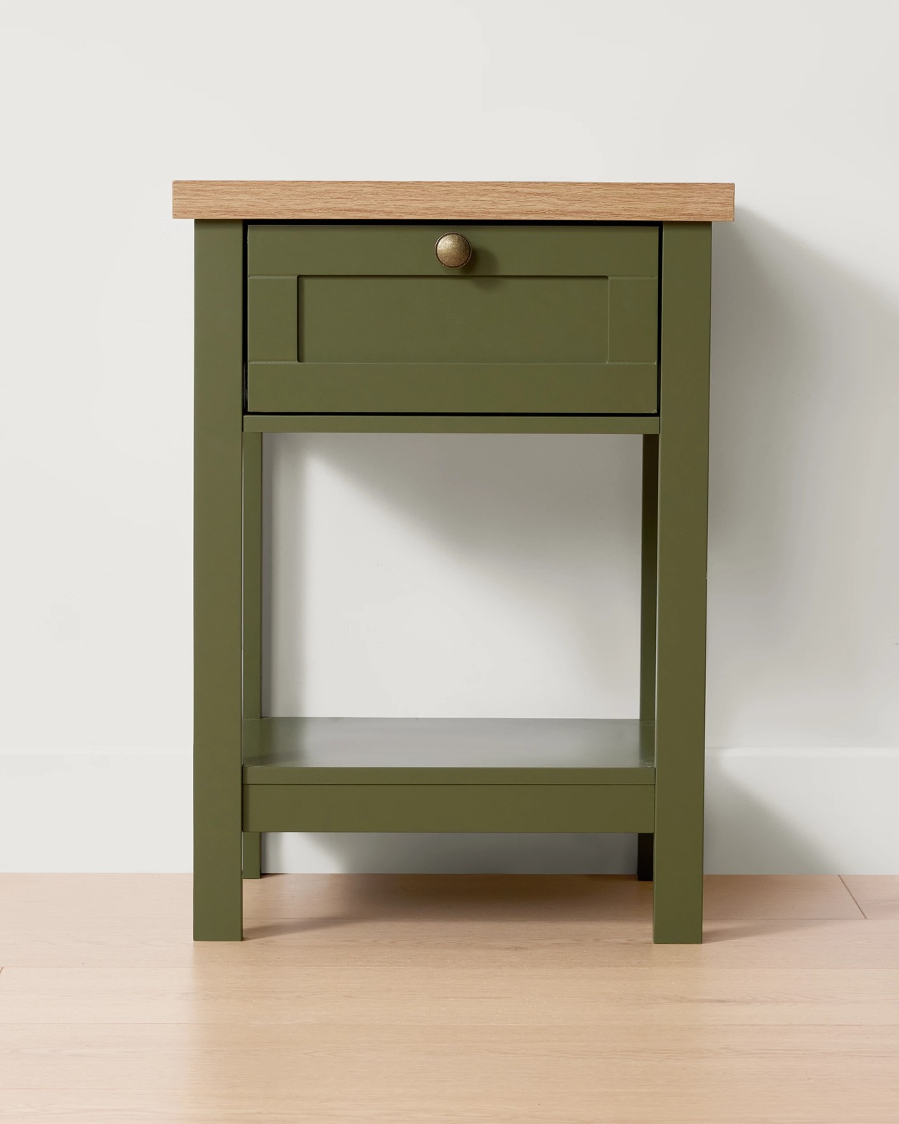 Anko Oliver Bedside Table - Olive Green 4 of 6
