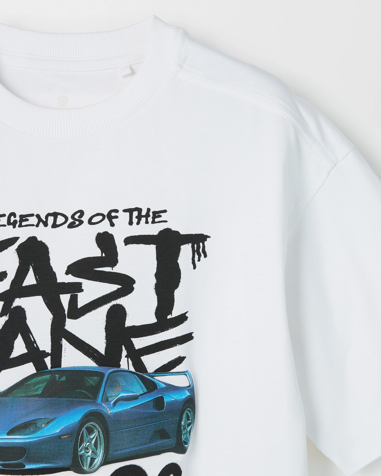 Australian Cotton Graphic Print T-Shirt - Car White 2 of 2