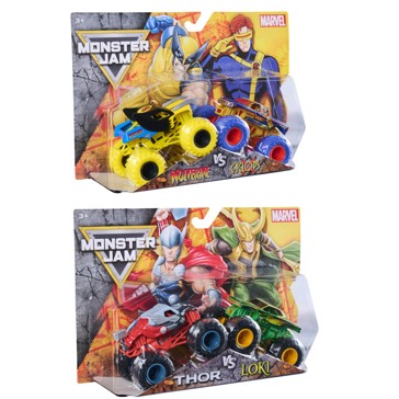 Monster Jam Marvel 1:64 Trucks 2 Pack - Assorted*