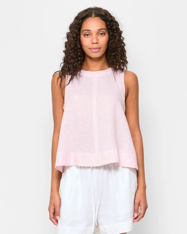 European Linen Tank Top