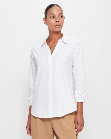 Long Sleeve Open Collar Shirt - Preview