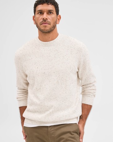 Australian Cotton Lightweight Tuck Knit Sweater