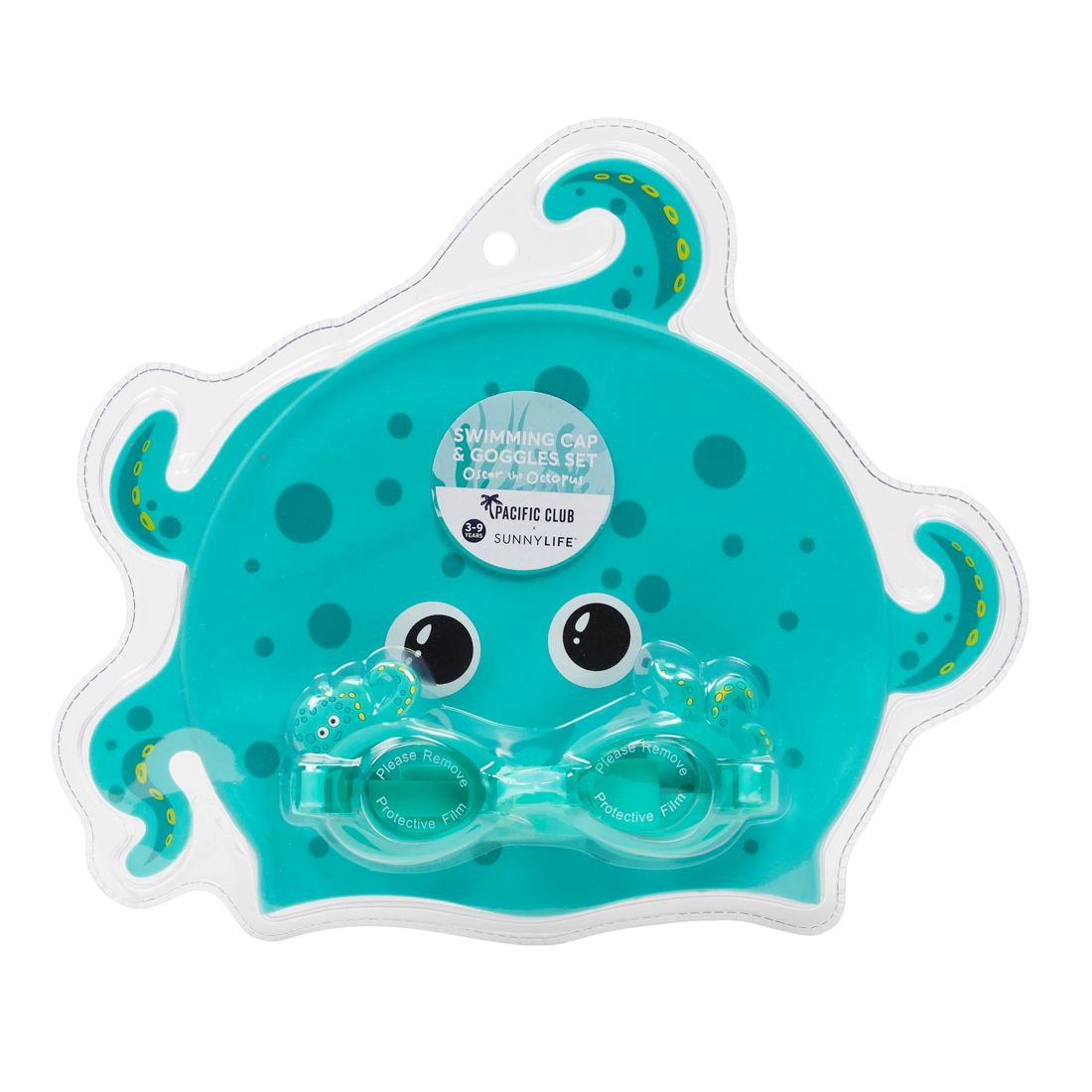 Pacific Club x Sunnylife Swimming Cap & Goggles Set Oscar the Octopus