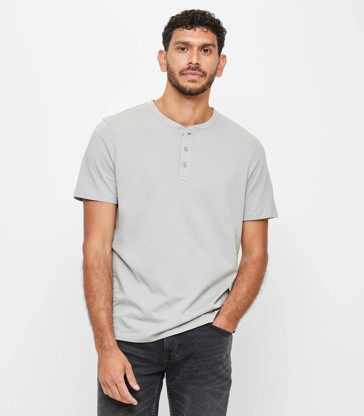 Australian Cotton Henley T-Shirt