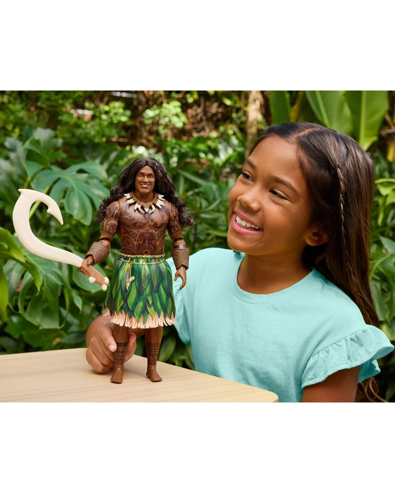 Mattel Disney Moana Maui Doll with Removable Fashion & 4 Accessories - Inspired by Live Action Movie 6 of 6