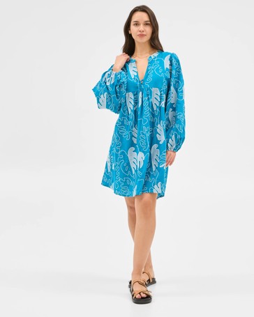 Resort Embroidered Mini Dress