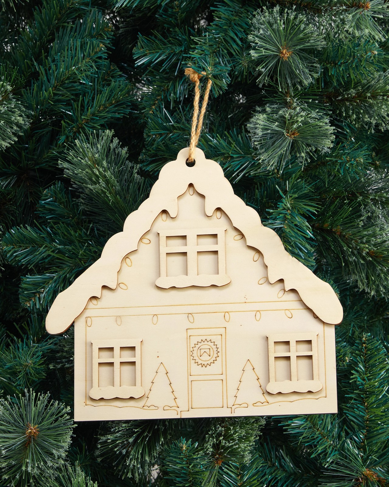 Anko Craft Wood Blank Gingerbread House 4 of 5