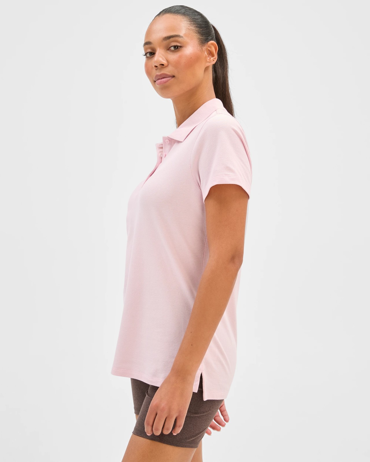 Active Australian Cotton Polo T-Shirt - Soft Pink 6 of 6