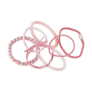 7 Piece Hair Elastics, Pink - OXX Haircare
