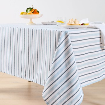 Anko Blue Stripe Tablecloth