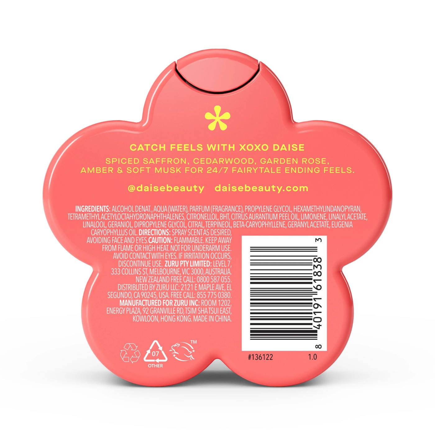 DAISE XOXO Fragrance Body Mist 100ml - Rose and Amber 2 of 5