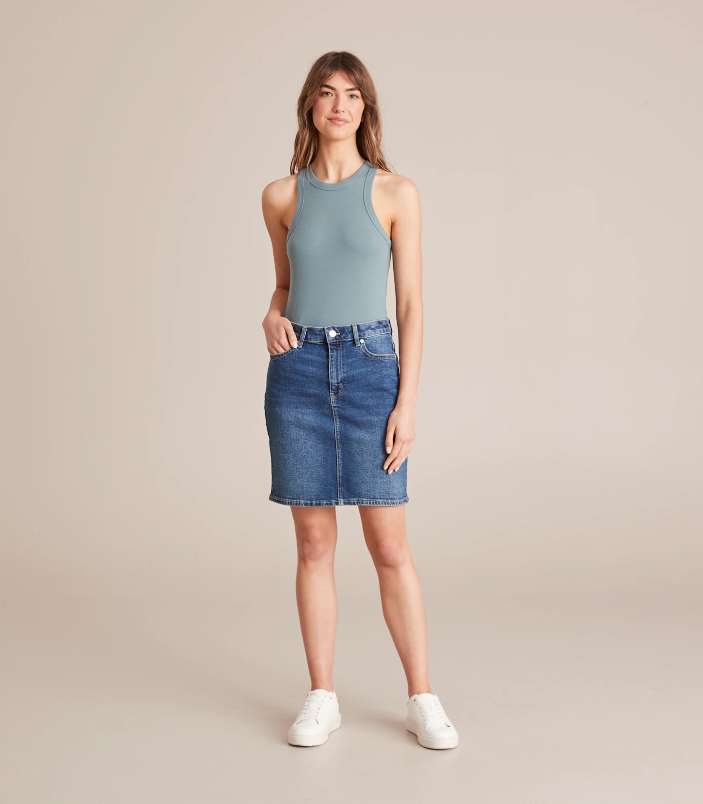 Target high shop waisted denim skirt