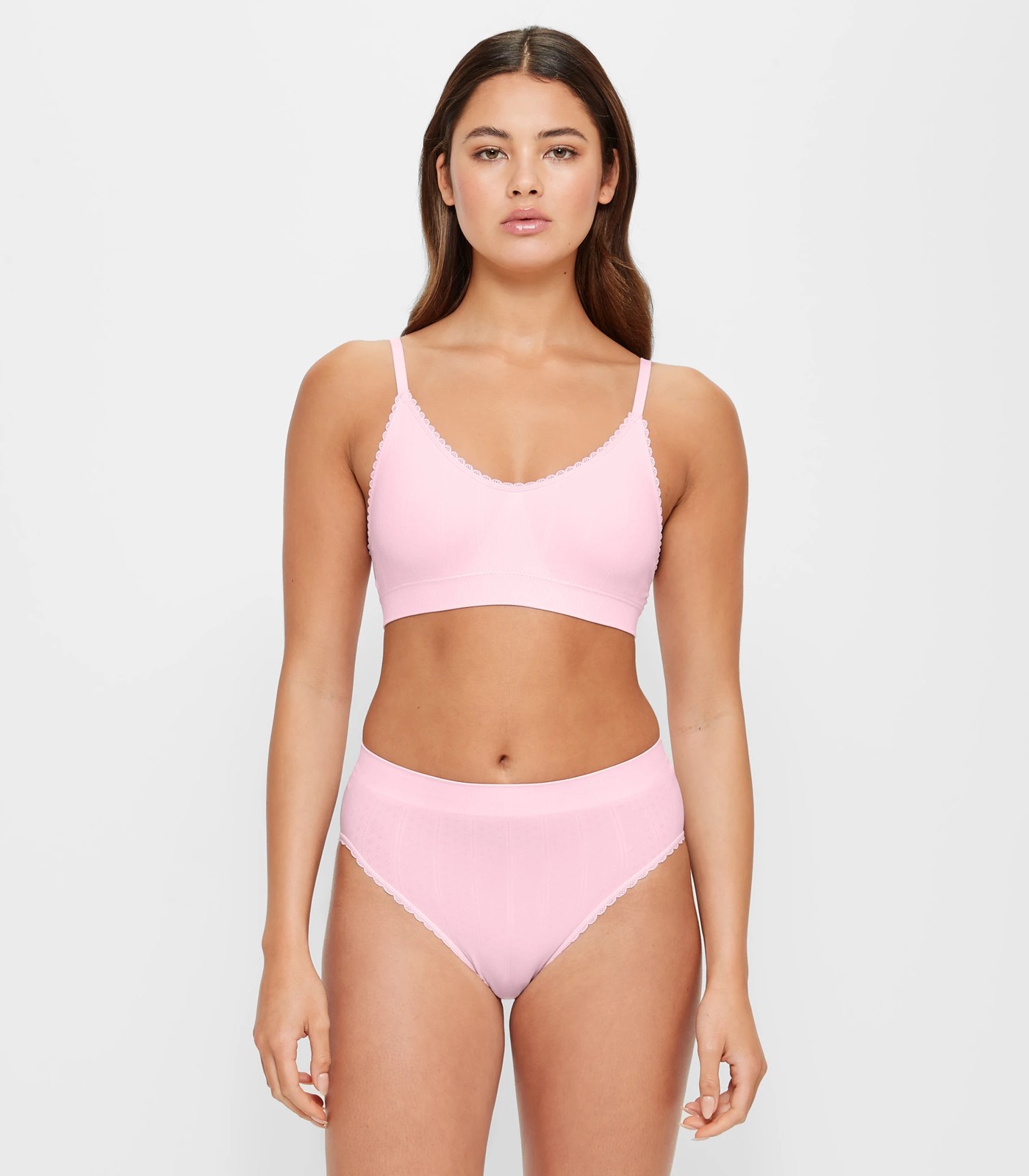 Pointelle High Waisted Bikini Briefs - Lily Loves 2 of 4