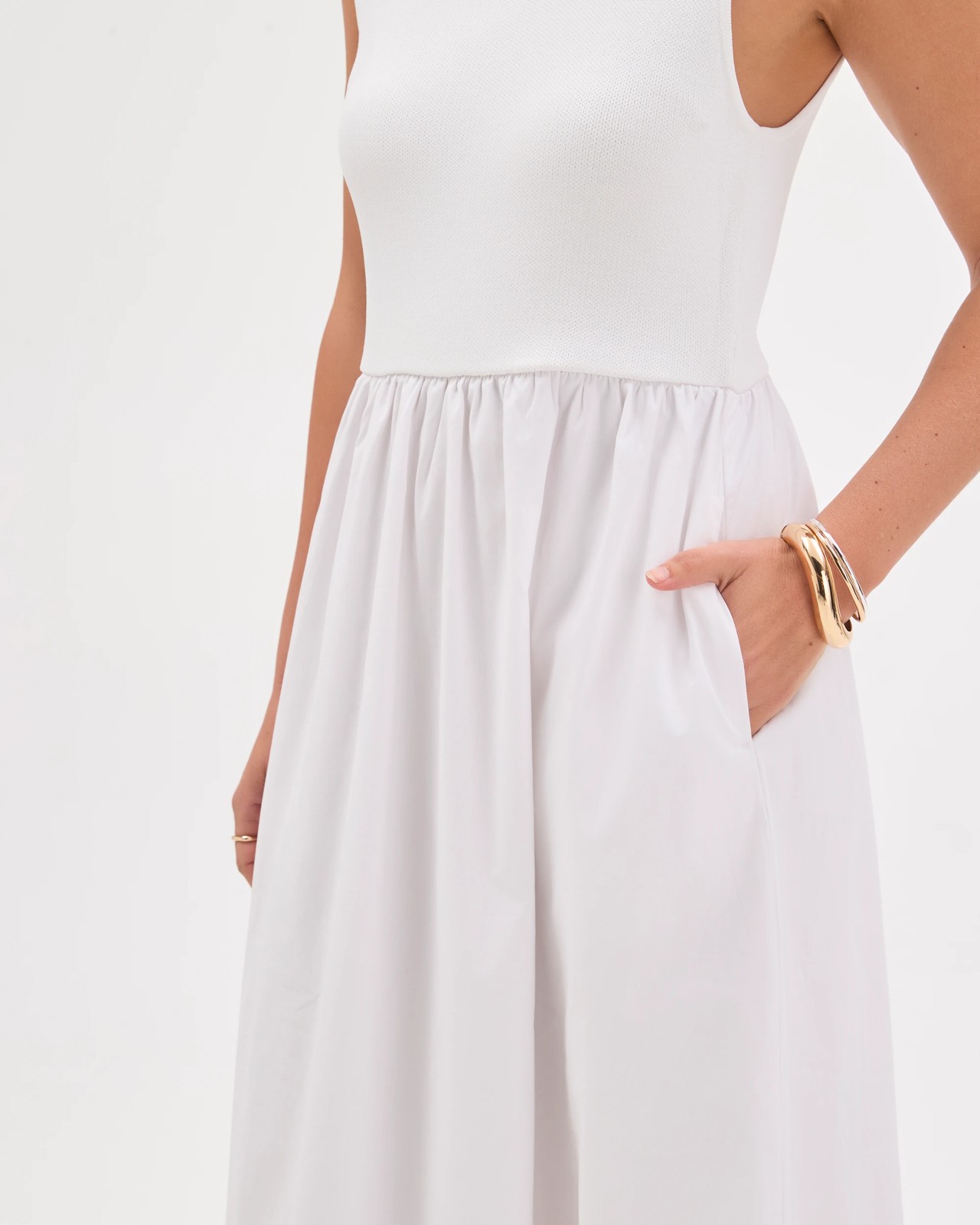 Knit Tank Maxi Dress - White 5 of 5