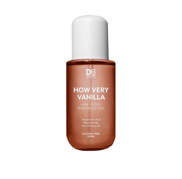 Designer Brands How Very Vanilla Hair + Body Fragrance Mist 250ml - Hyaluronic Acid, Niacinamide and Pro-Vitamin B5