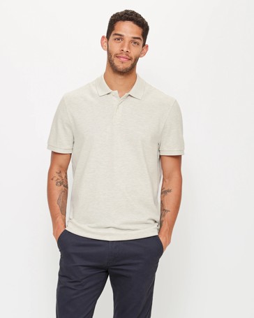 Short Sleeve Pique Polo Shirt
