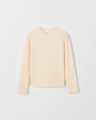 Long Sleeve Rib Knit Top