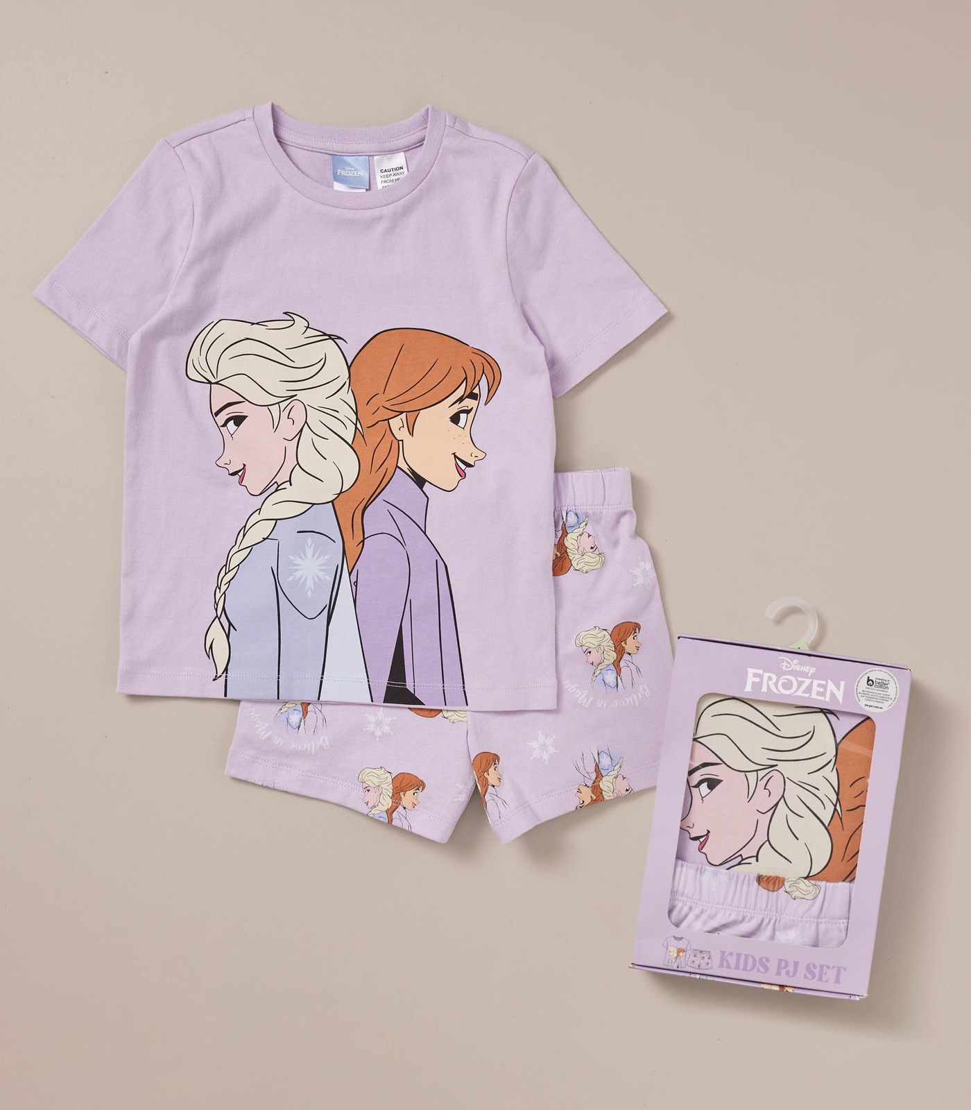 Disney Frozen Girls 4 Piece Sleep Set Princess Elsa & Anna Knit Pajamas 10  