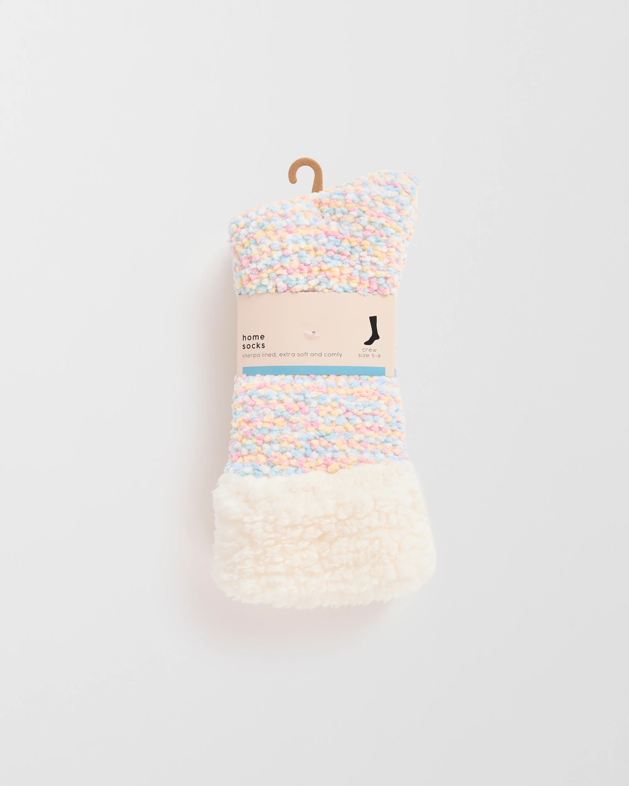 Pom Pom Sherpa Lined Crew Home Socks 4 of 4