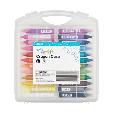Crayon Case, 24 Pieces - Anko