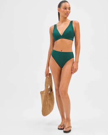 Reversible High Waisted High Cut Matte Micro Bikini Briefs