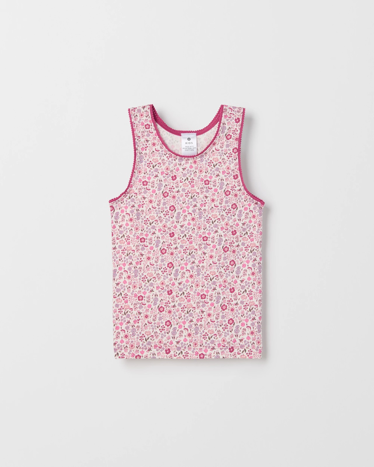 Maxx Australian Cotton Blend 3 Pack Younger Girls Singlet 2 of 5