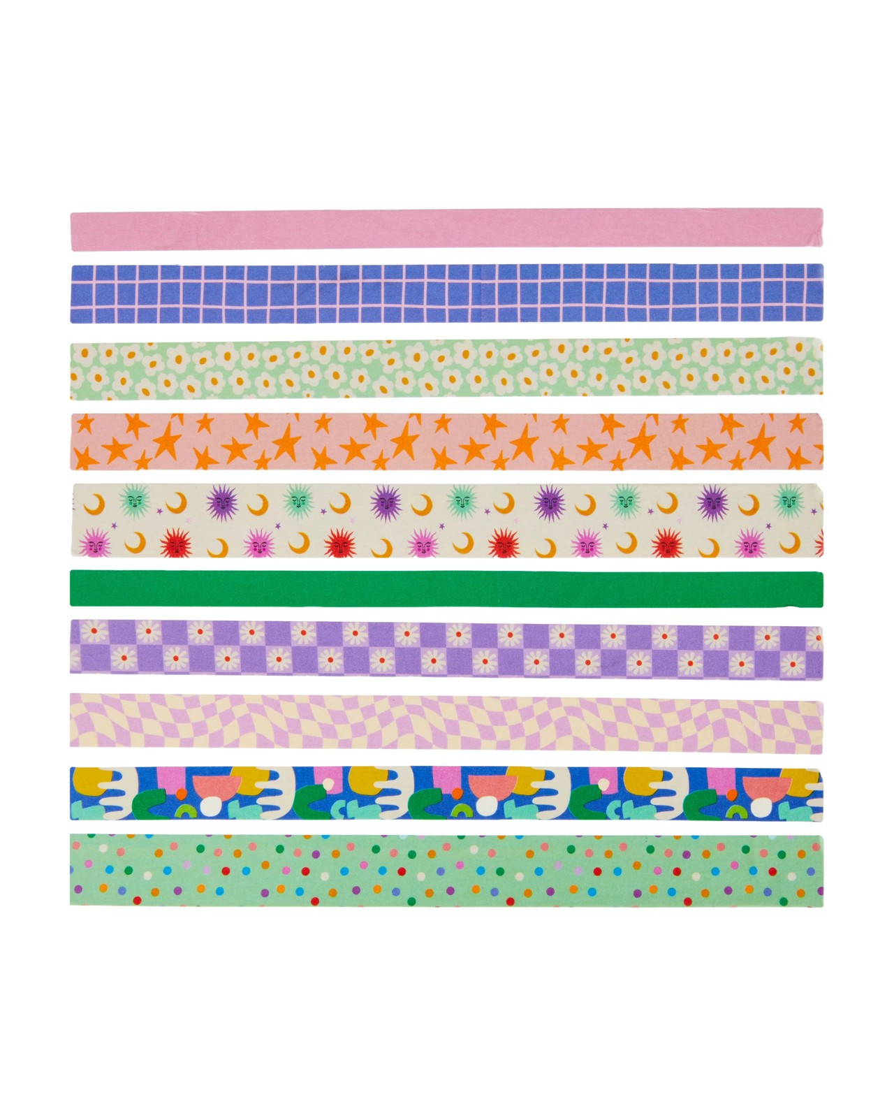 Anko 10 Pack Washi Tape - Pattern 3 of 4