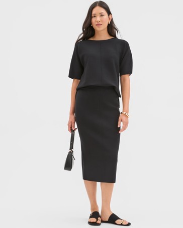 Preview Crepe Knit Pencil Skirt