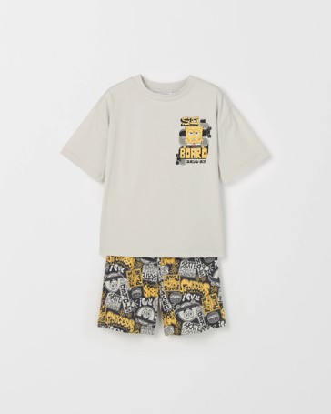 SpongeBob SquarePants Australian Cotton Older Boys Oversized Knit Pyjama Set