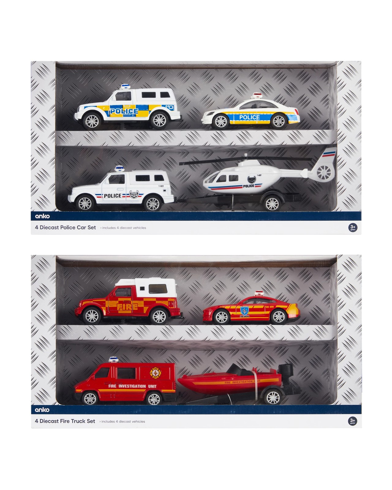 4 Pack Diecast Vehicles Set - Assorted 5 of 6