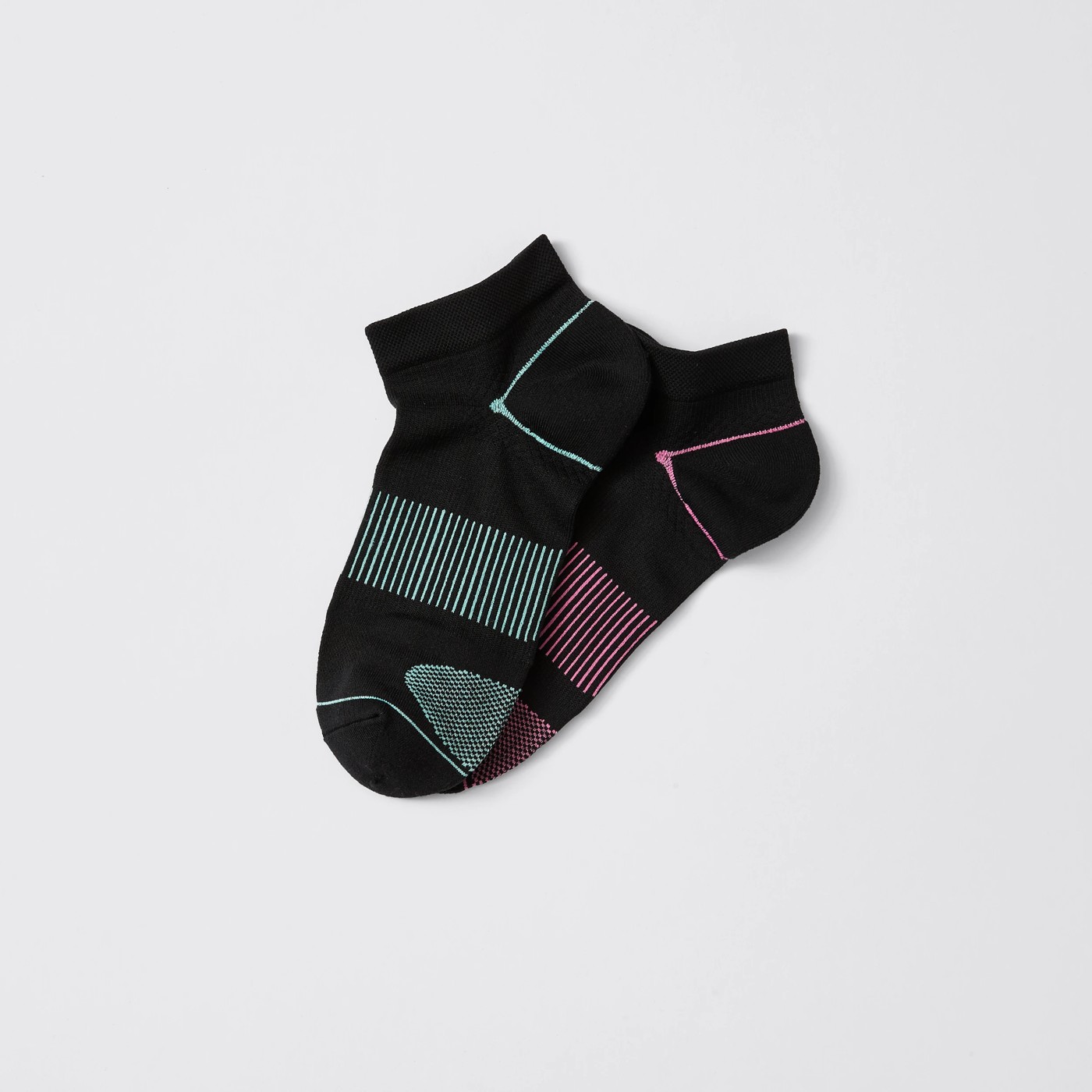 Active 2 Pack Lightweight Performance Trainer Socks - Black 2 of 2