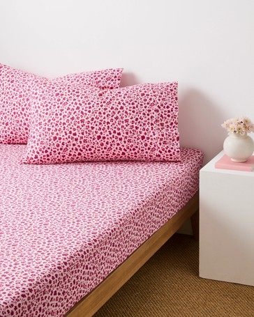 Australian Cotton Leopard Floral Mix & Match Pillowcases 2 Pack