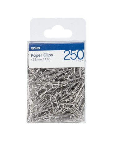 Paper Clips, 250 Pack - Anko